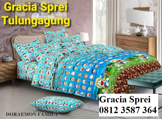 <p>Sprei Doraemon Disperse banyak motif doraemon y